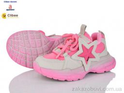 Кроссовки Clibee-Doremi AB610-1 фліс grey-pink
