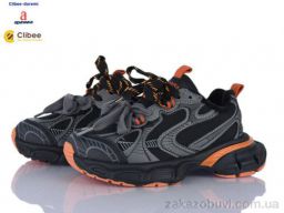 Кроссовки Clibee-Doremi A503139 black-orange фліс
