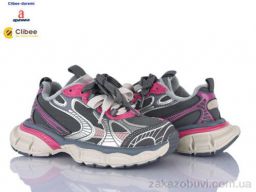 Кроссовки Clibee-Doremi A503139 grey-pink фліс