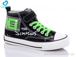 Кеды Comfort-baby 9111 чорно-зелений