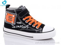 Кеды Comfort-baby 9111 чорно-помаранчевий