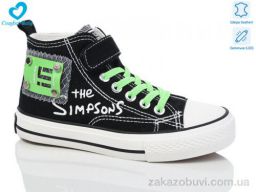 Кеды Comfort-baby 9111 чорн-зелений