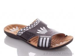 Шлепки DeMur BAdik-A-black-white