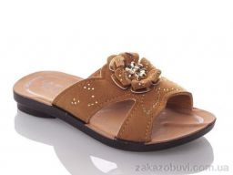 Шлепки DeMur GElena-N2A-brown