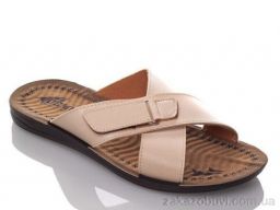 Шлепки DeMur M6377 beige
