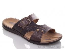 Шлепки DeMur MK2026-2-6834 black-brown