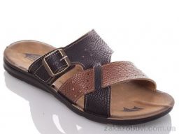 Шлепки DeMur MK2026-2-6835 black-camel