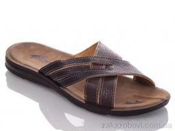 Шлепки DeMur MK2026-2-6836 black-brown