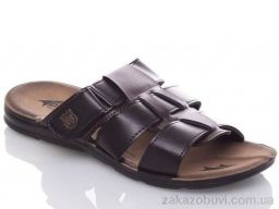 Шлепки DeMur M6850 black-brown