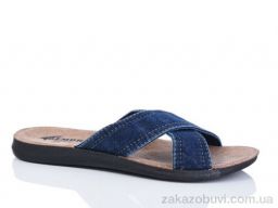 Шлепки DeMur MD2026-1-Kot B синій батал