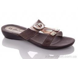 Шлепки DeMur W1512-brown