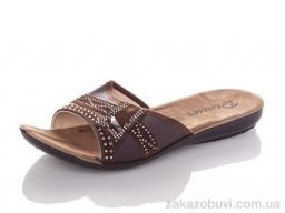 Шлепки DeMur W3053-brown