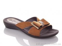 Шлепки DeMur WGolden-bant-camel