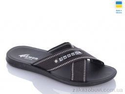 Шлепки DeMur TRK2026-1 чорний-білий батал