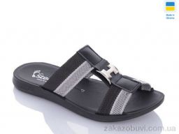 Шлепки DeMur TRK2026-2-H чорний-сірий