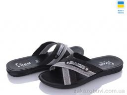 Шлепки DeMur TRK2026-2-007 сірий-чорний