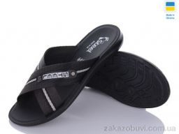 Шлепки DeMur TRK2026-2-007 чорний-білий