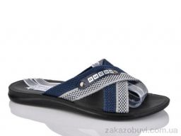 Шлепки DeMur TRK2026-1-2001 синій батал