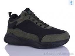 Кроссовки DeMur 3113 чорний/хакі