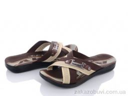 Шлепки DeMur TRK 008 коричневий