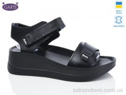 Босоножки Garti 0196 чорна шкіра1