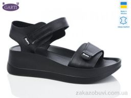 Босоножки Garti 0196 чорна шкіра