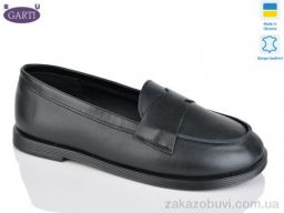 Туфли Garti 414 чорна шкіра