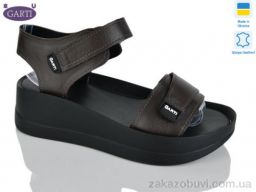 Босоножки Garti 0196 коричнева шкіра