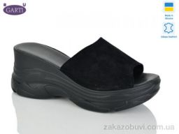 Шлепки Garti 525 чорний замш