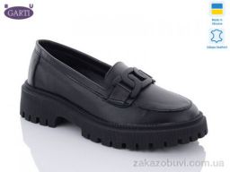 Туфли Garti 417 чорна шкіра
