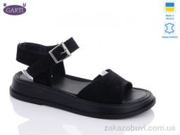 Босоножки Garti 0140 чорн. замш