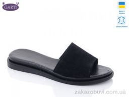 Шлепки Garti 97 чорний замш