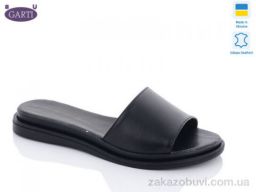 Шлепки Garti 97 чорна шкіра