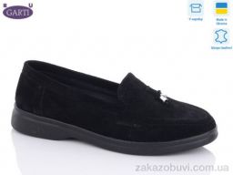 Туфли Garti 401 чорна замша