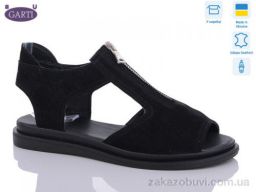 Босоножки Garti 0127 чорний замш