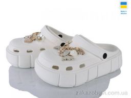 Кроксы Golden Lion 152-2-9 метелик білий