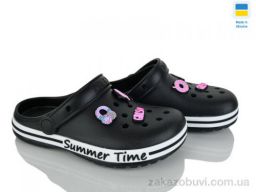 Кроксы Golden Lion N328 чорний