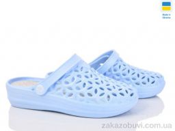 Шлепки Inblue Фієста блакитно-сірий