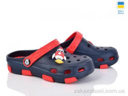 Кроксы Inblue F401 синьо-червоний