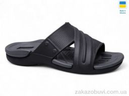 Шлепки Inblue ПП16 чорно-сірий
