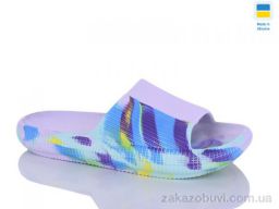 Шлепки Inblue D24 мікс папуга бузок