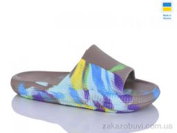 Шлепки Inblue D24 мікс папуга коричневий