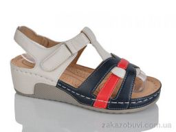 Босоножки Leguzaza H2-17 beige-navy-red