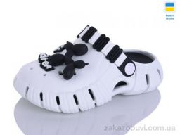 Кроксы Lot Shoes 012 біло-чорний