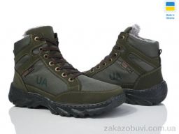 Ботинки Lvovbaza Б9 олива хутро