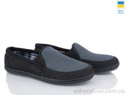 Слипоны Lvovbaza Verta Т9 чорно-сірий