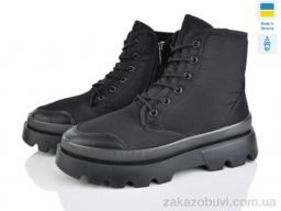 Ботинки Lvovbaza Progress 5409 фліс-хутро чорний
