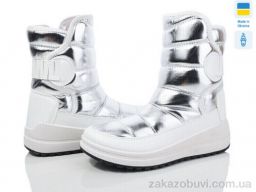 Дутики Paolla 463 білий-срібло