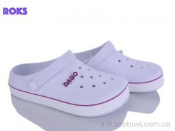 Кроксы Roks 419 білий-бузок