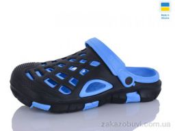 Кроксы SANLIN 2 308 чорно-бірюзовий